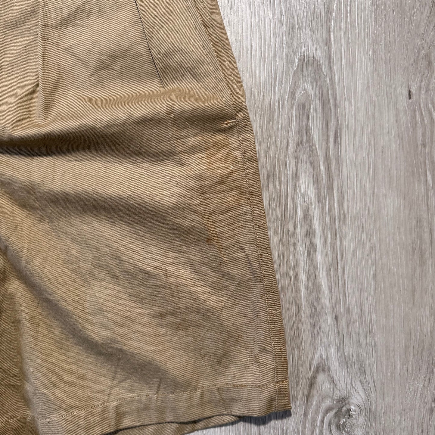 Vintage 50s Australian Army Khaki Short Pant, Gurkha Pant Rare DD Pre-Shrunk - 003 - W28-33