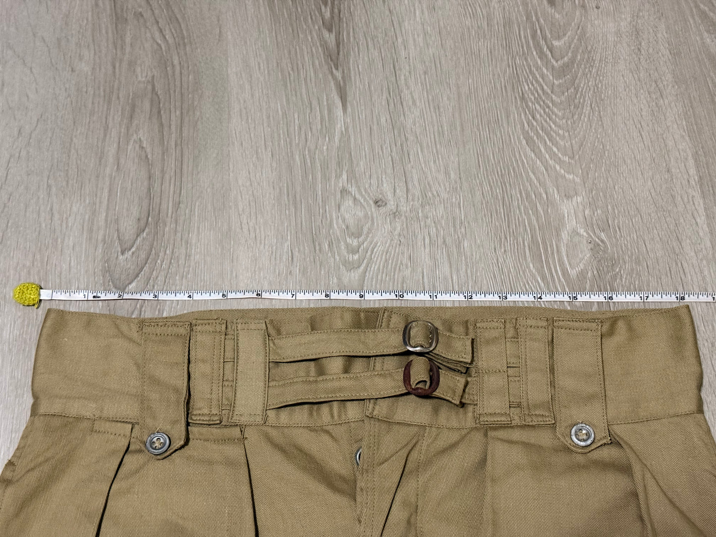Vintage 50s Australian Army Short Pant, Gurkha Pant - Khaki - 002 W33-36