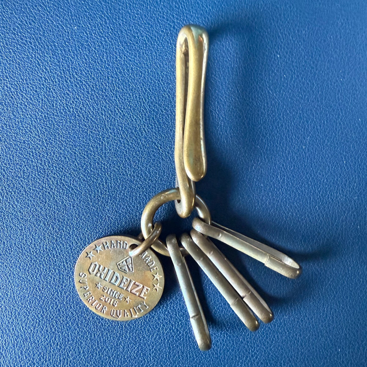 Copper Key Chain Belt U Hook - Handmade