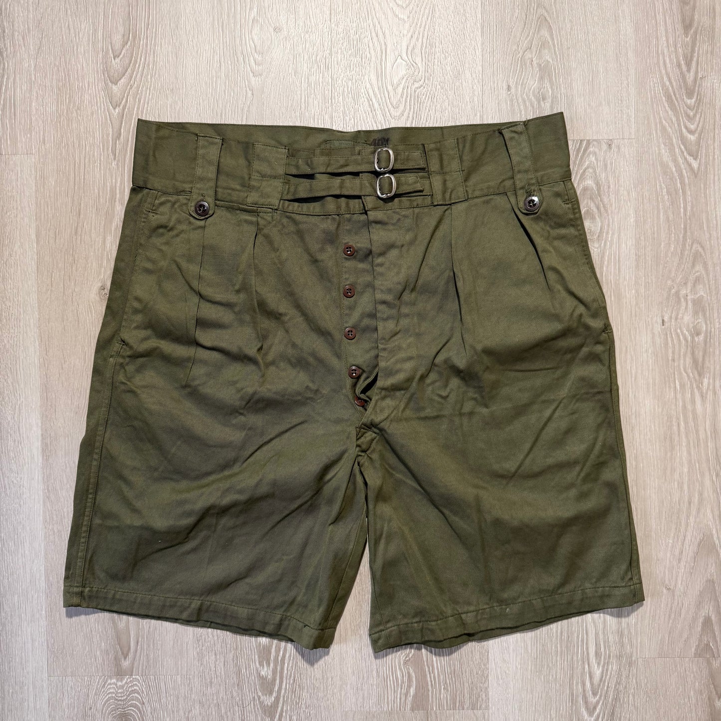 50s WWII Australian Army Jungle Shorts - W37-40- Olive Drill - 003