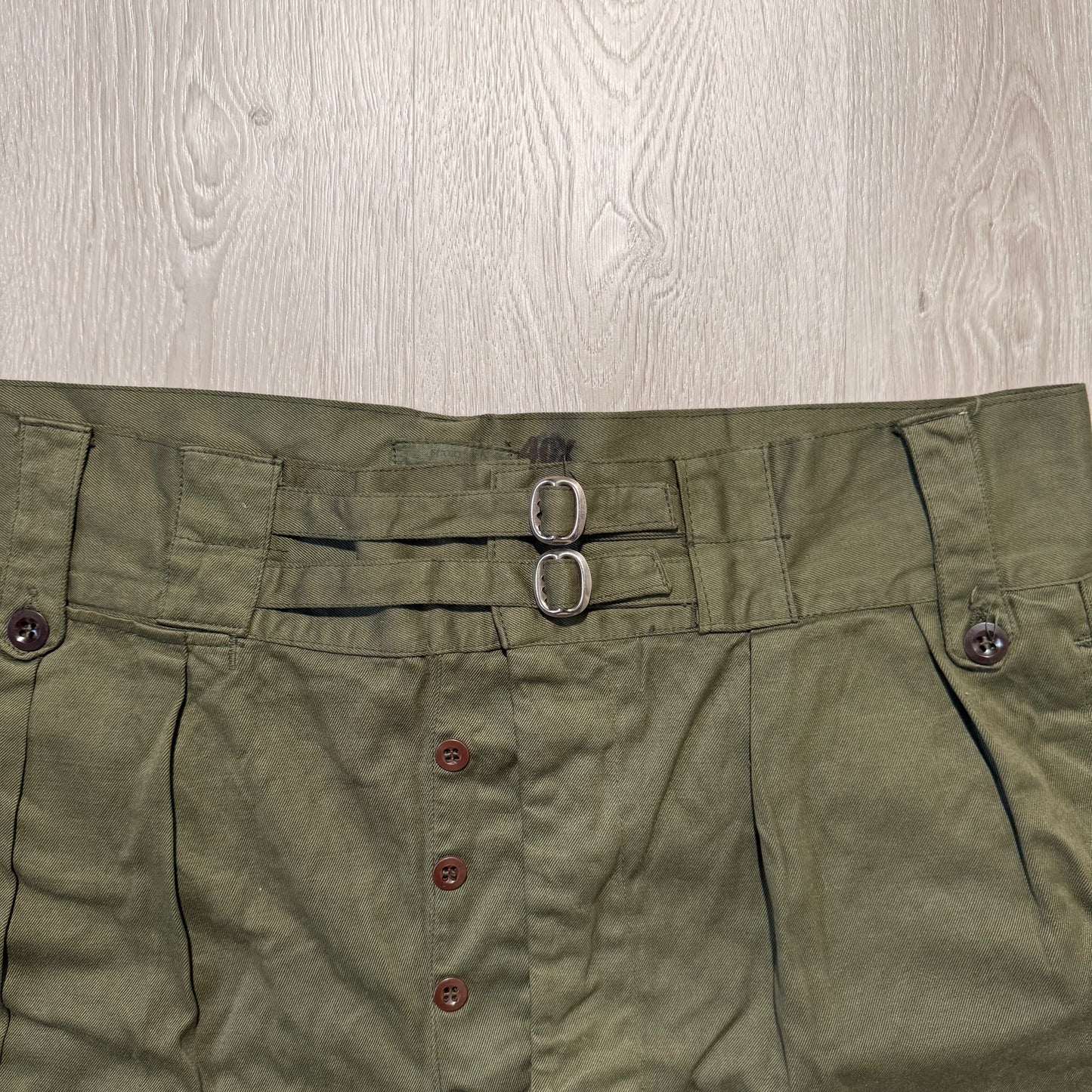 50s WWII Australian Army Jungle Shorts - W37-40- Olive Drill - 003
