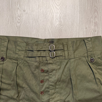 50s WWII Australian Army Jungle Shorts - W37-40- Olive Drill - 003