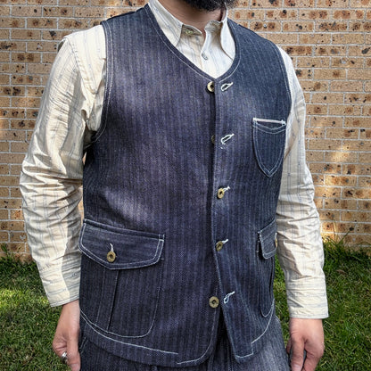 Luddite Original Herringbone Denim Vest