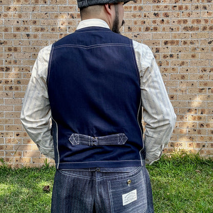 Luddite Original Herringbone Denim Vest