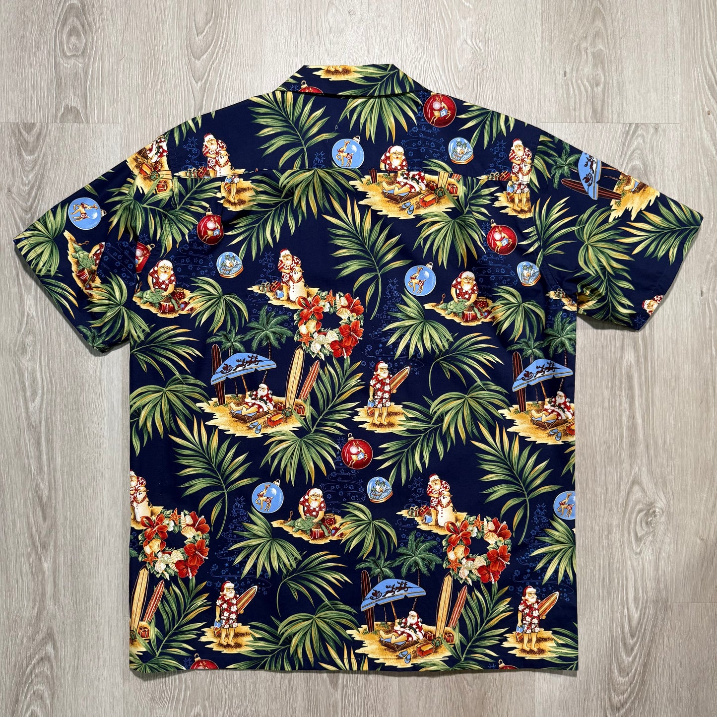 Santa Claus Beach Summer Christmas Aloha Hawaiian Shirt