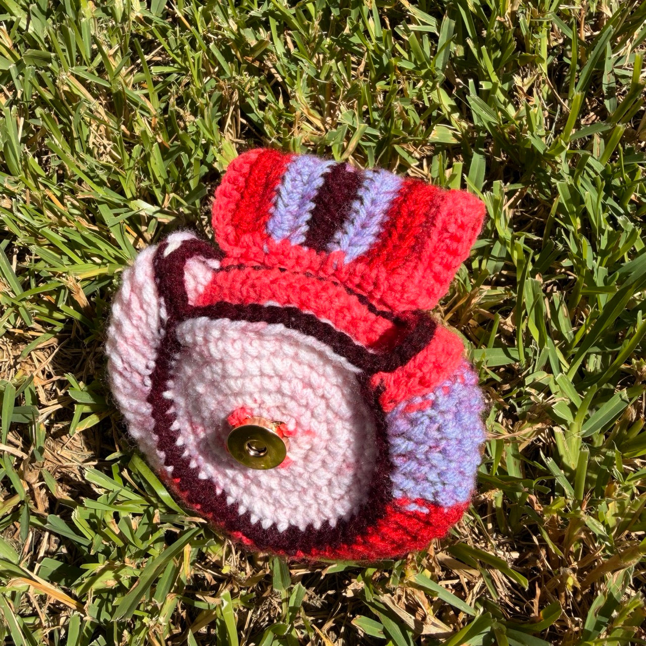 Berry Bliss Handmade Crochet Coin Purse
