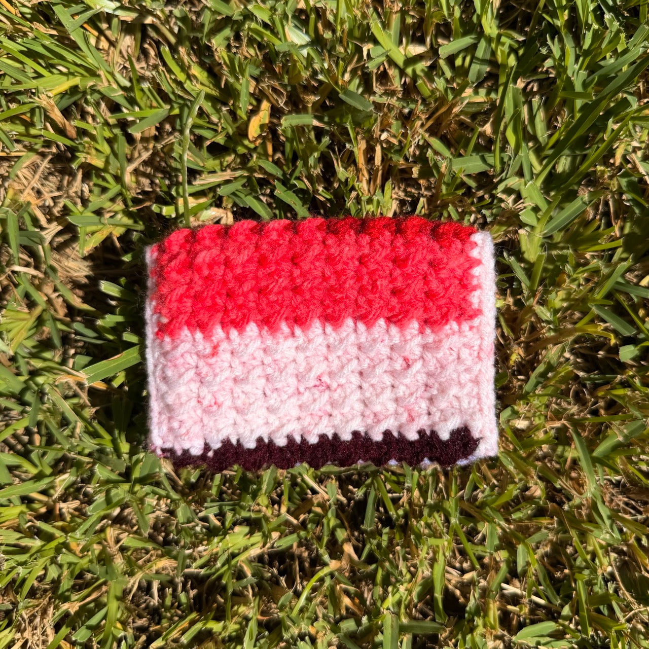 Berry Bliss Handmade Crochet Card Wallet