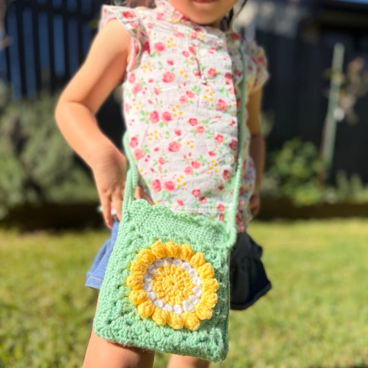 The Sunny Day Meadow Crochet Crossbody Bag