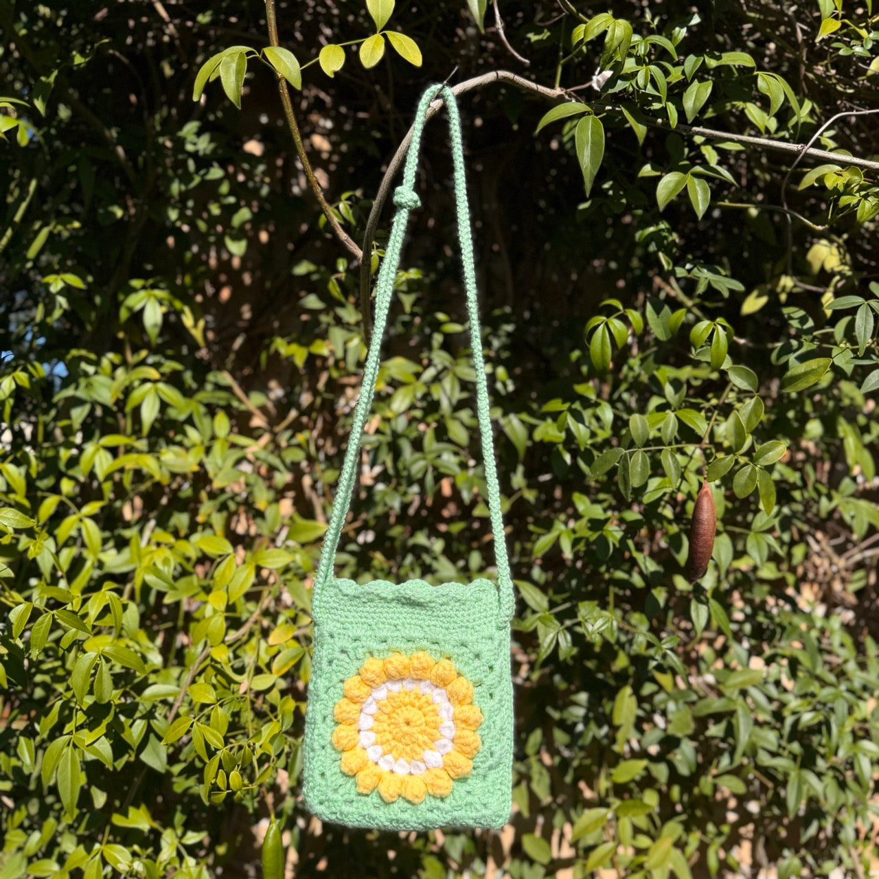 The Sunny Day Meadow Crochet Crossbody Bag