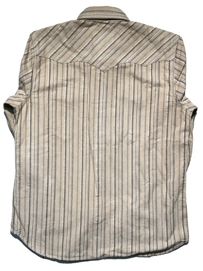Heavyweight western striped corduroy shirt