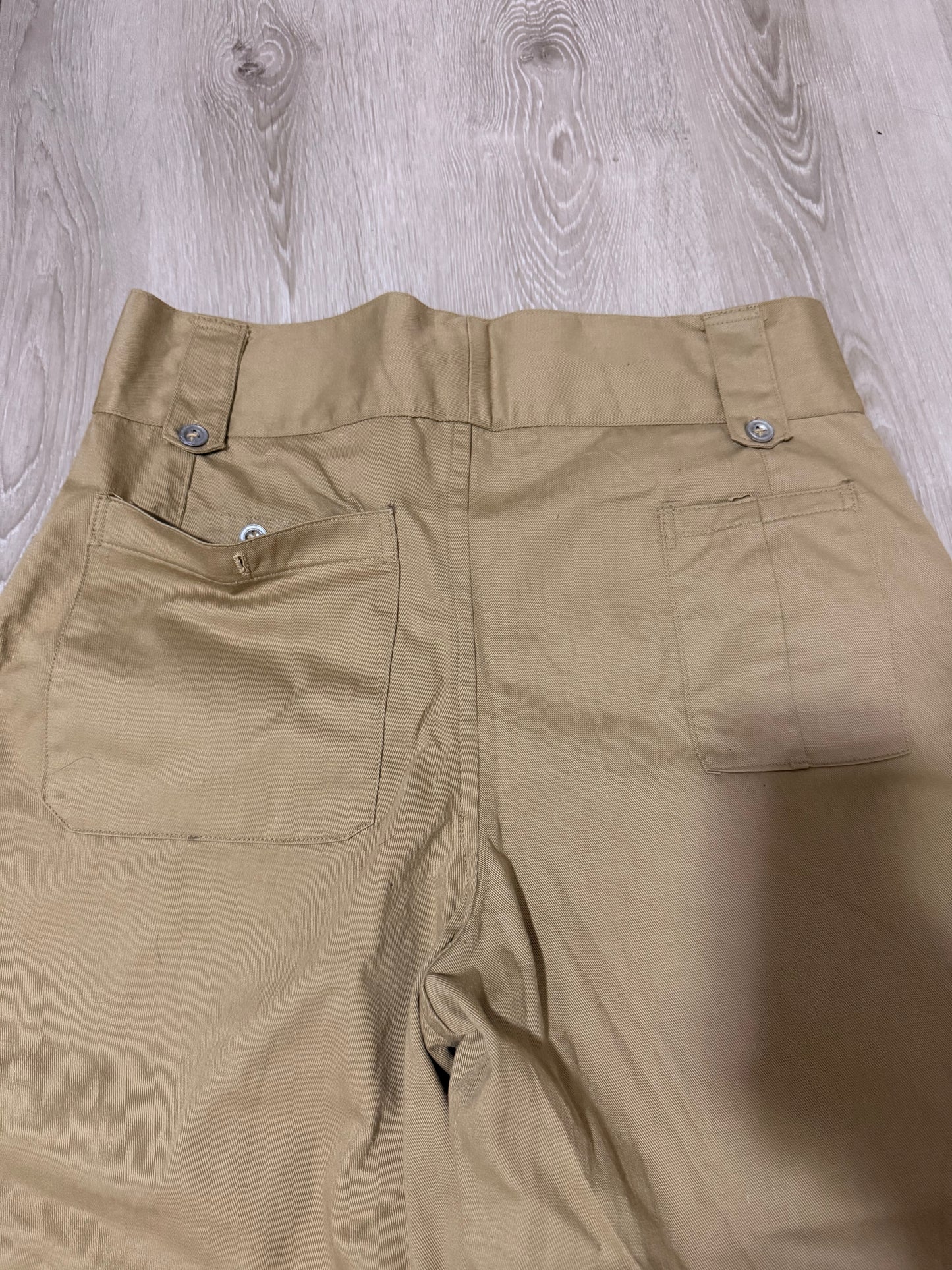 Vintage 50s Australian Army Short Pant, Gurkha Pant - Khaki - 002 W33-36
