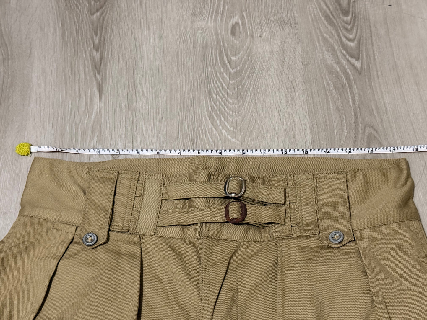 Vintage 50s Australian Army Short Pant, Gurkha Pant - Khaki - 002 W33-36