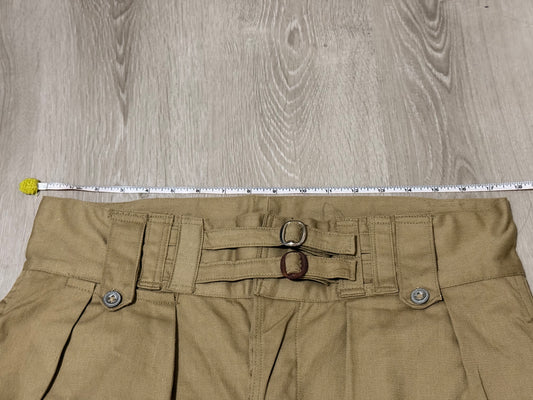 Vintage 50s Australian Army Short Pant, Gurkha Pant - Khaki - 002 W33-36