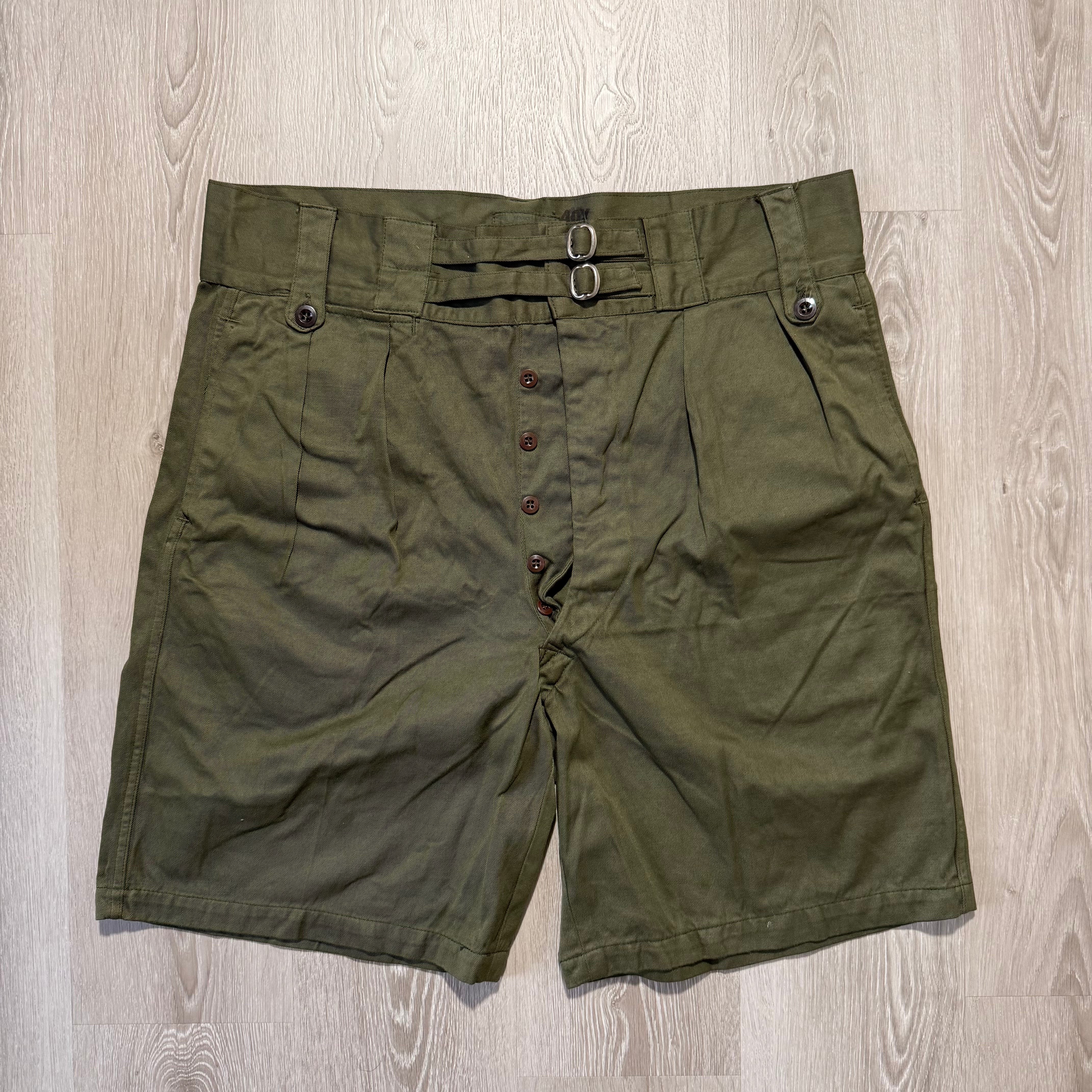 50s WWII Australian Army Jungle Shorts - W37-40- Olive Drill - 003