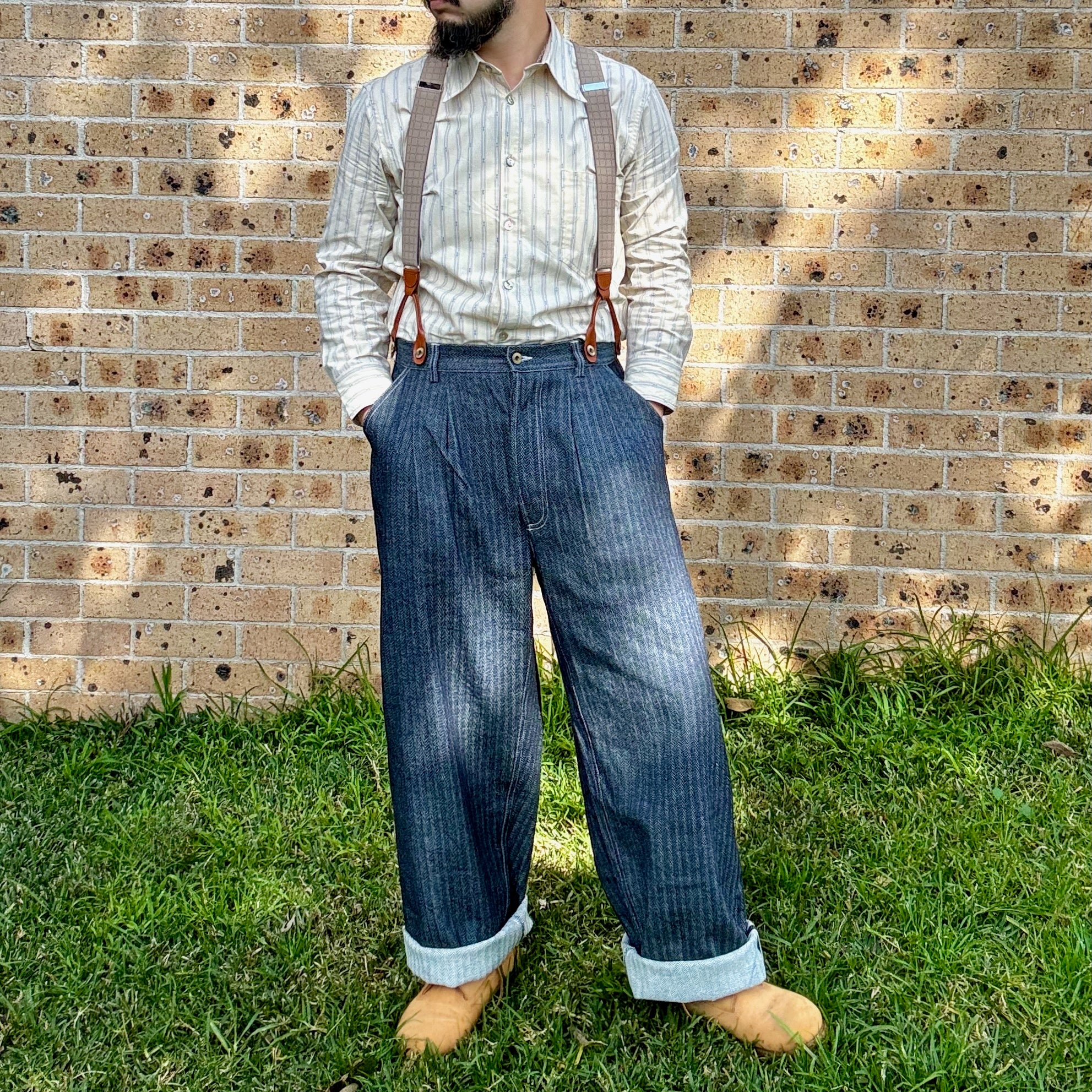 Luddite Original Herringbone 13oz Denim Worker Pant